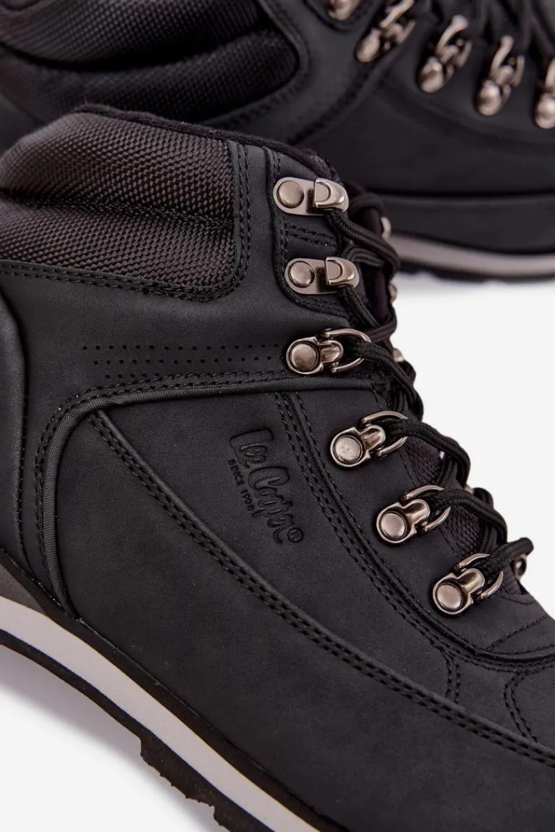 New Lee Cooper Buty Trekkingowe Męskie Ocieplane LCJ-25-03-3844M Czarne Czarny