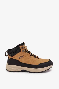 Obuwie Trekkingowe Męskie>Lee Cooper Buty Trekkingowe Męskie Ocieplane LCJ-25-01-3724M Camel Brązowy