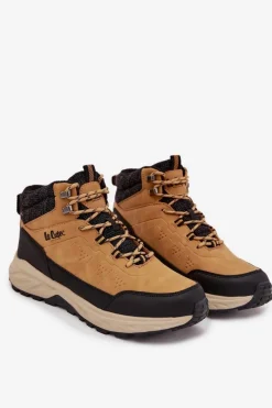 Obuwie Trekkingowe Męskie></noscript>Lee Cooper Buty Trekkingowe Męskie Ocieplane LCJ-25-01-3724M Camel Brązowy