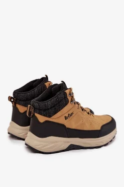 Obuwie Trekkingowe Męskie></noscript>Lee Cooper Buty Trekkingowe Męskie Ocieplane LCJ-25-01-3724M Camel Brązowy