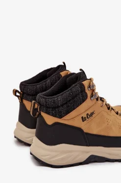 Obuwie Trekkingowe Męskie></noscript>Lee Cooper Buty Trekkingowe Męskie Ocieplane LCJ-25-01-3724M Camel Brązowy