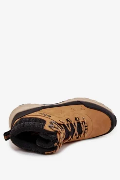 Obuwie Trekkingowe Męskie></noscript>Lee Cooper Buty Trekkingowe Męskie Ocieplane LCJ-25-01-3724M Camel Brązowy