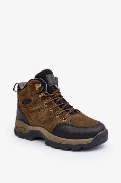 Obuwie Trekkingowe Męskie|Obuwie Sportowe Męskie>Boto Buty Trekkingowe Trapery Męskie Ciemnozielone Fontanoe