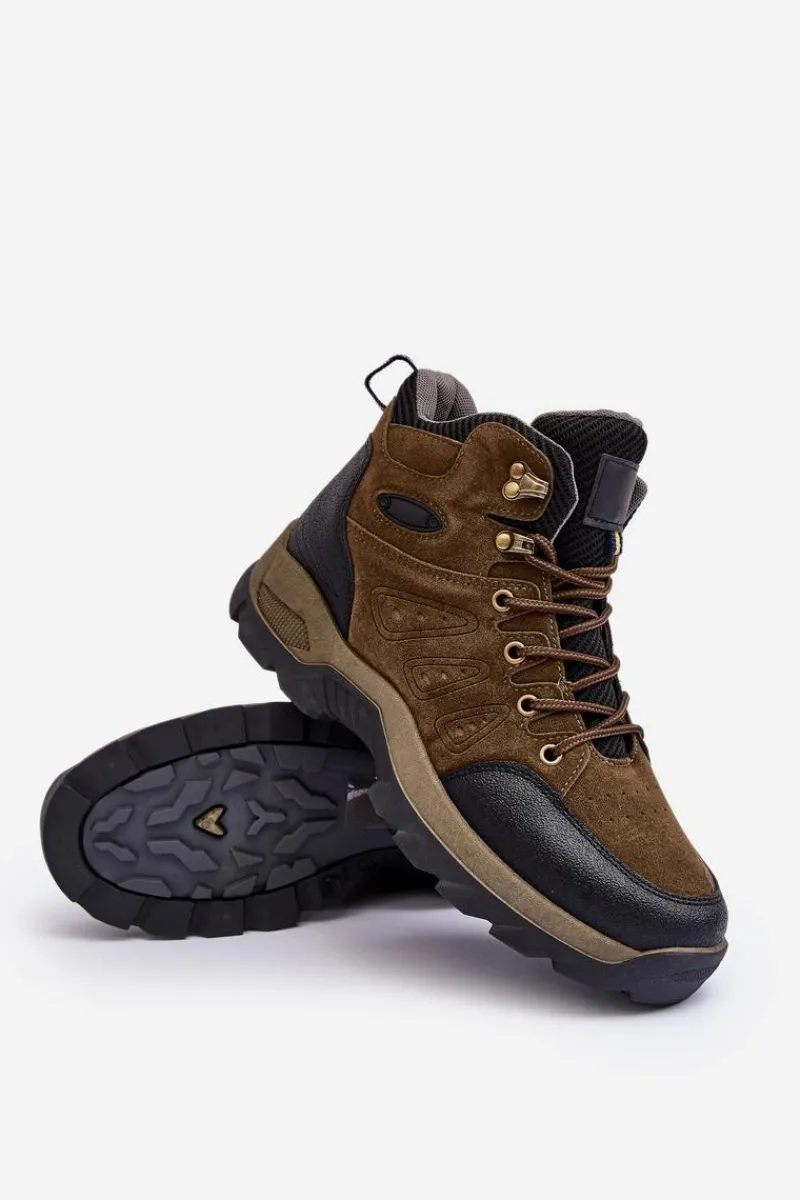 Obuwie Trekkingowe Męskie|Obuwie Sportowe Męskie>Boto Buty Trekkingowe Trapery Męskie Ciemnozielone Fontanoe