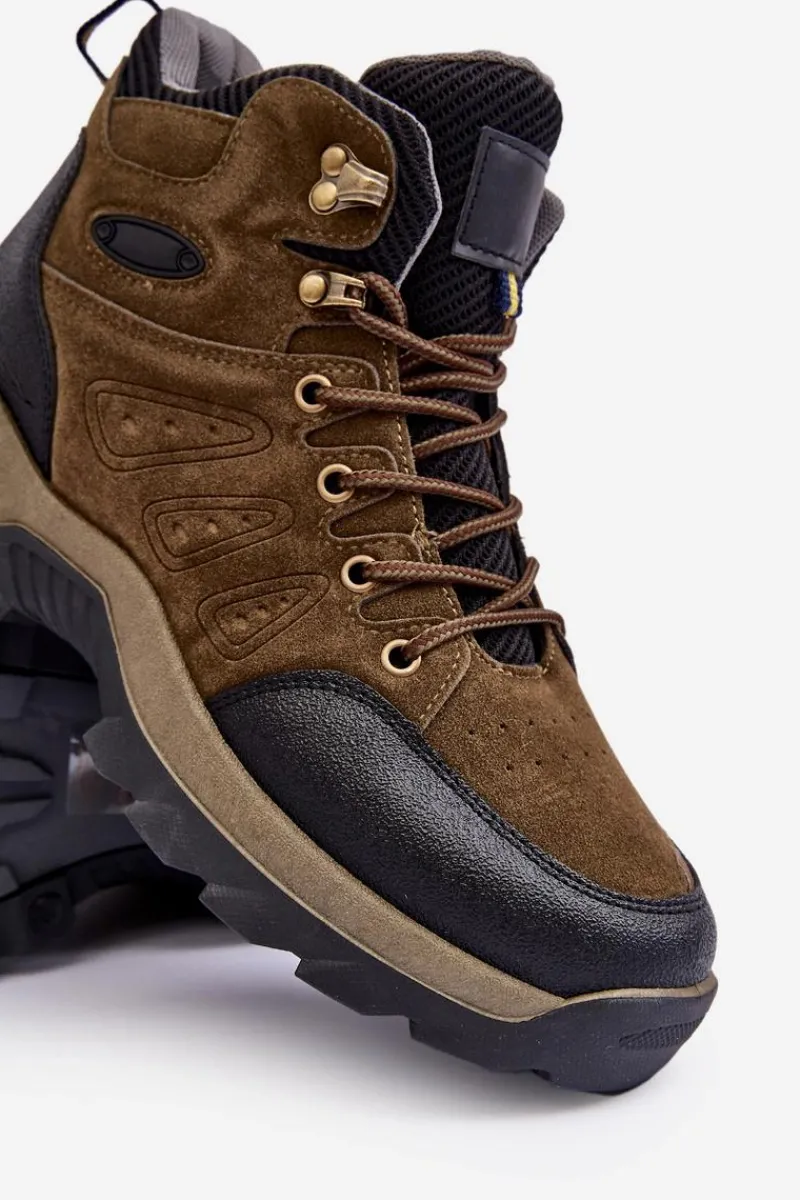 Obuwie Trekkingowe Męskie|Obuwie Sportowe Męskie>Boto Buty Trekkingowe Trapery Męskie Ciemnozielone Fontanoe