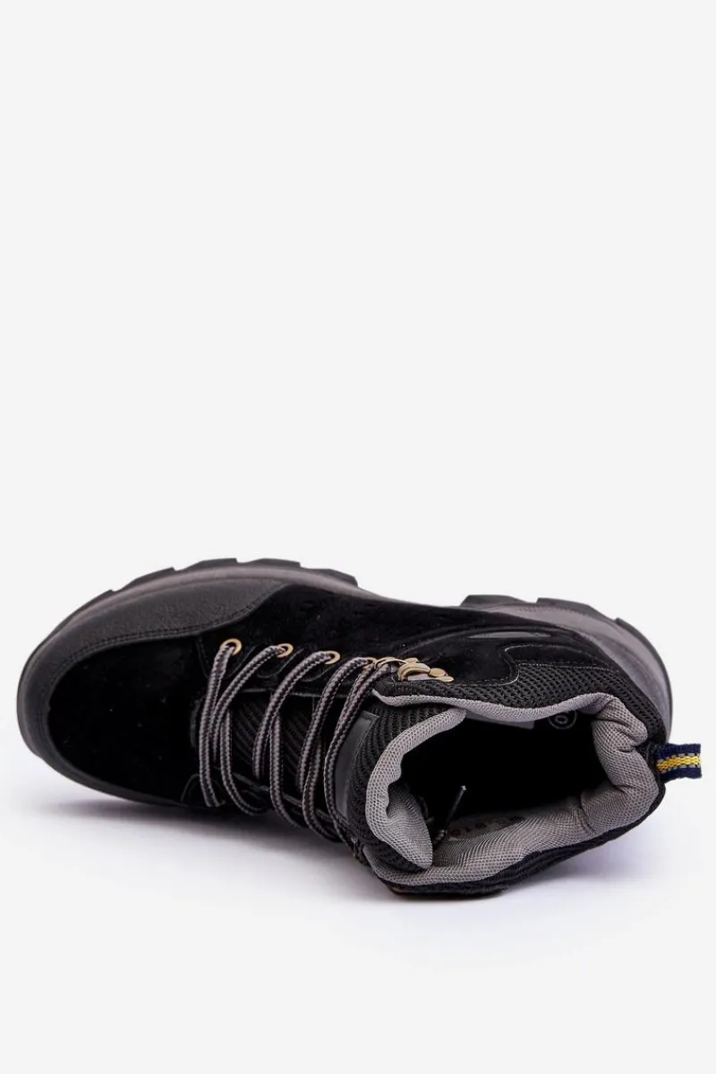 Discount Buty Trekkingowe Trapery Męskie Czarne Fontanoe Męskie Obuwie Trekkingowe Męskie|Obuwie Sportowe Męskie