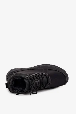 Evento Buty Trekkingowe Trapery Męskie Ocieplane Czarne Wivelle