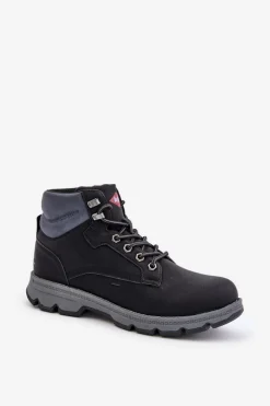 Discount Lee Cooper Buty Trekkingowe Trapery Męskie LCJ-24-01-2948 Czarne