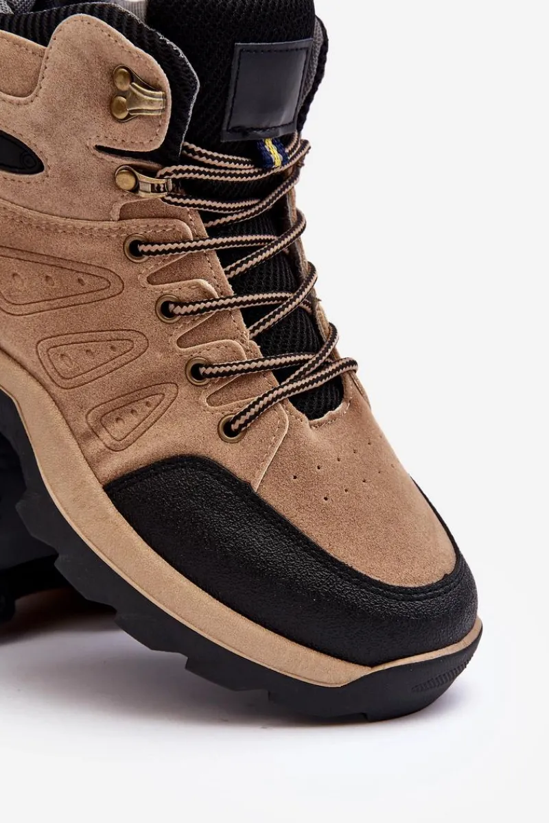 Obuwie Trekkingowe Męskie|Obuwie Sportowe Męskie>Boto Buty Trekkingowe Trapery Męskie Beżowe Fontanoe
