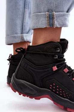 Obuwie Trekkingowe Męskie|Trekkingowe Damskie></noscript>Big Star Shoes Buty Trekkingowe Trapery Memory Foam System Czarne Big Star MM274562