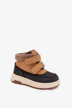 Chłopięce|Chłopięce>Boto Buty Zimowe Dziecięce Śniegowce Na Rzep Camel Darlene Brązowy