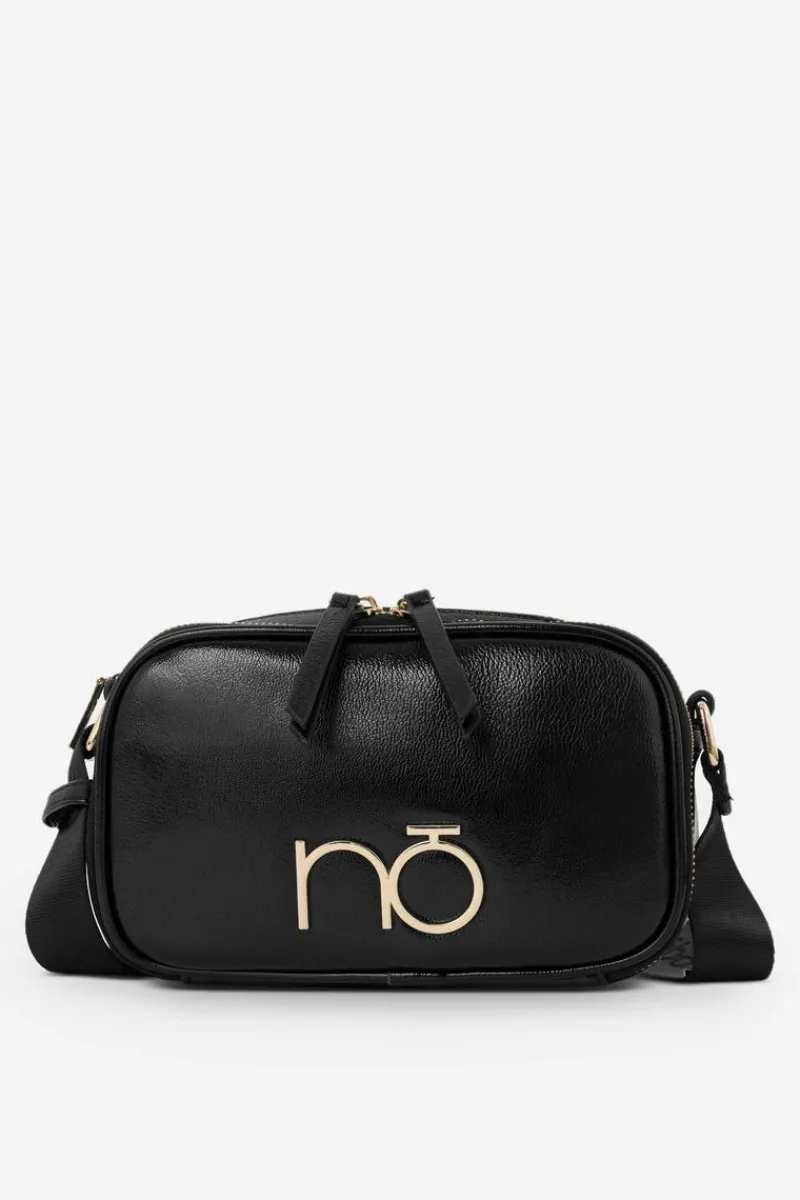 Hot Nobo Błyszcząca Torebka Listonoszka NBAG-R3140-C020 Czarna