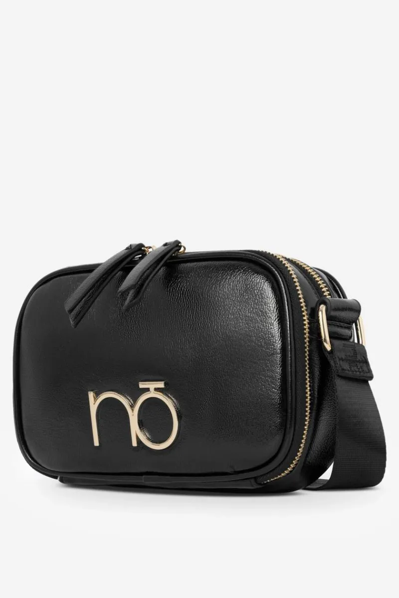 Hot Nobo Błyszcząca Torebka Listonoszka NBAG-R3140-C020 Czarna