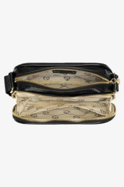 Hot Nobo Błyszcząca Torebka Listonoszka NBAG-R3140-C020 Czarna