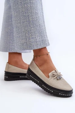 Loafersy Damskie|Mokasyny Damskie Skórzane><noscript><img width=