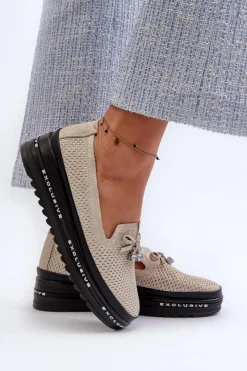 Loafersy Damskie|Mokasyny Damskie Skórzane><noscript><img width=