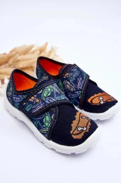 Chłopięce></noscript>BEFADO Chłopięce Papcie 974X503 Granatowe