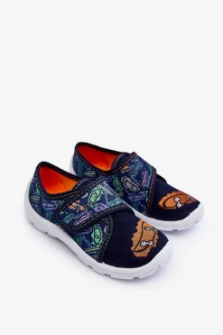 Chłopięce></noscript>BEFADO Chłopięce Papcie 974X503 Granatowe