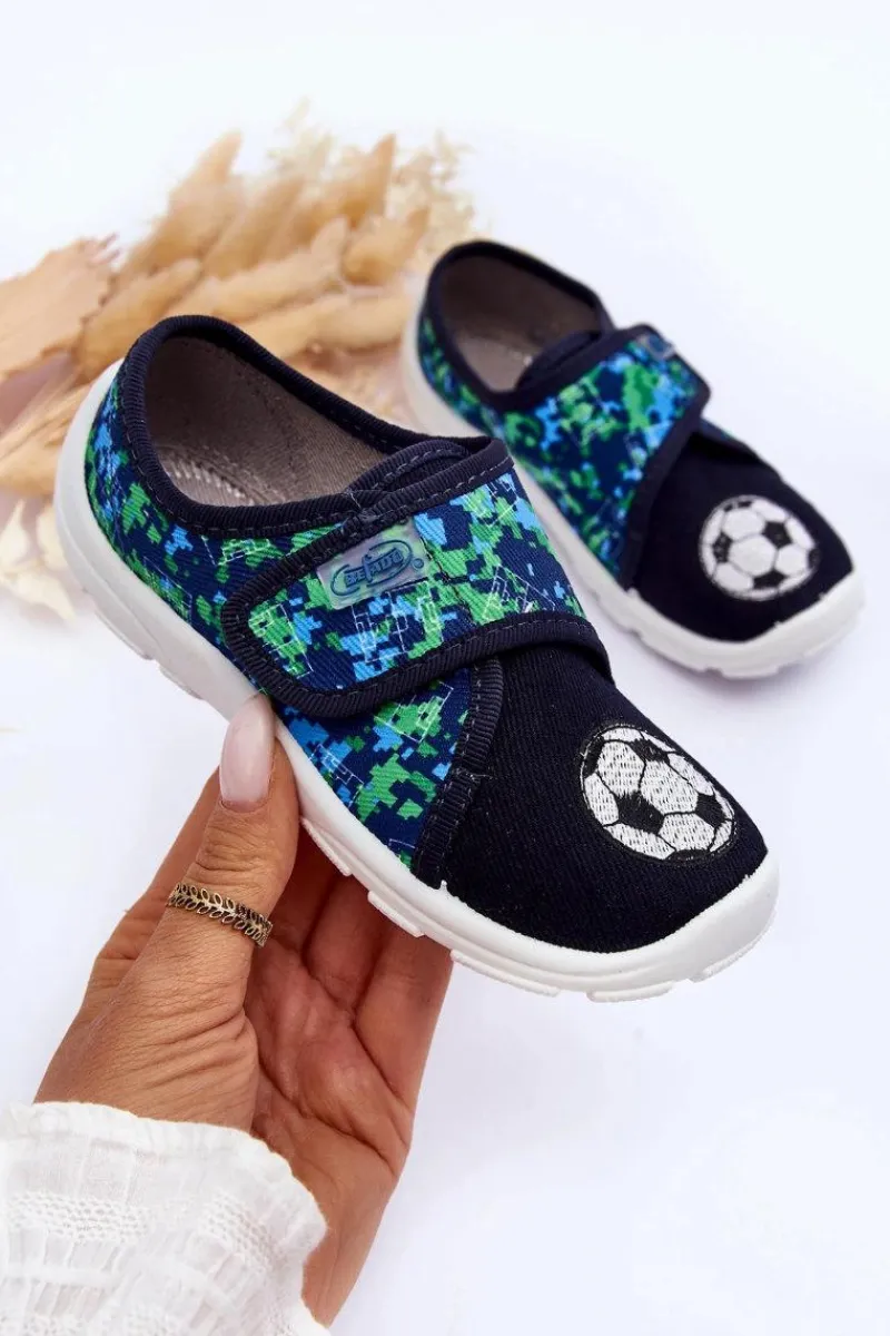 Online Chłopięce Papcie Piłki 974X506 Granatowe Dzieci Chłopięce