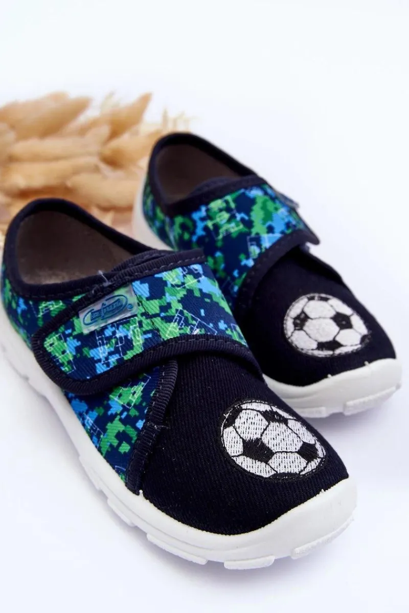 Online Chłopięce Papcie Piłki 974X506 Granatowe Dzieci Chłopięce