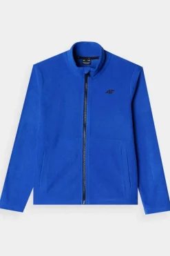 Bluzy Dziecięce|Odzież 4F></noscript>4F Chłopięcy Polar Ze Stójką JWMM00TFLEM245-36S Niebieski