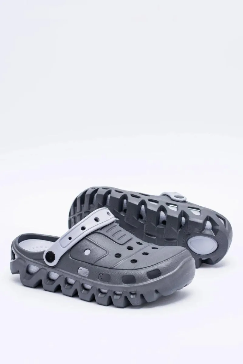 Hot Ciemnoszare Męskie Ogrodowe Lekkie Klapki Kroksy Eva Męskie Klapki Męskie Klasyczne