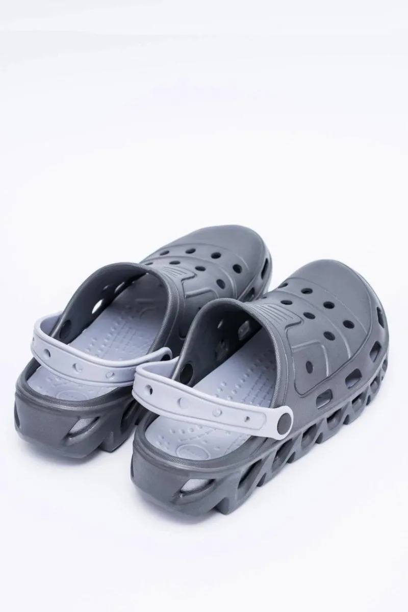 Hot Ciemnoszare Męskie Ogrodowe Lekkie Klapki Kroksy Eva Męskie Klapki Męskie Klasyczne