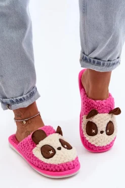 Outlet Ciepłe Kapcie Damskie Różowe Priseth Damskie Kapcie Klasyczne|Klapki Damskie Klasyczne