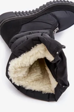 Best Boto Ciepłe Śniegowce Damskie Progress PROGJ-24-149 Czarne