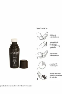 Clearance Coccine Bianco Biała Kryjąca Pasta do Butów do Skór Licowych Czyszczenie I Pielęgnacja