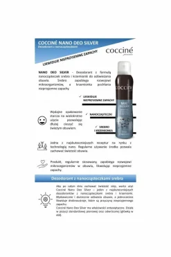 Discount pielęgnacja obuwia Coccine Coccine Nano Deo Silver Odświeżacz do Butów 75ml