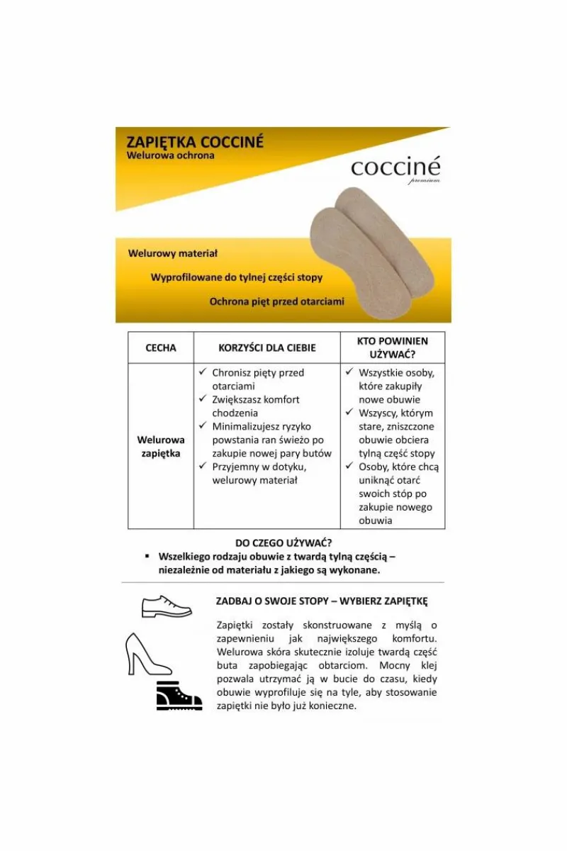 Clearance Coccine Zapiętki Heel Protector Zapiętki