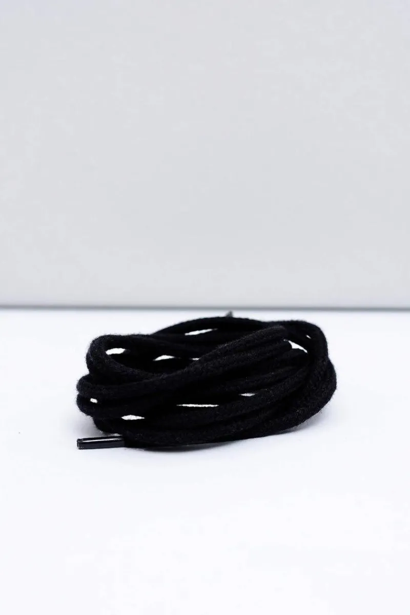 Best Corbby Czarne Okrągłe Sznurowadła Czarny