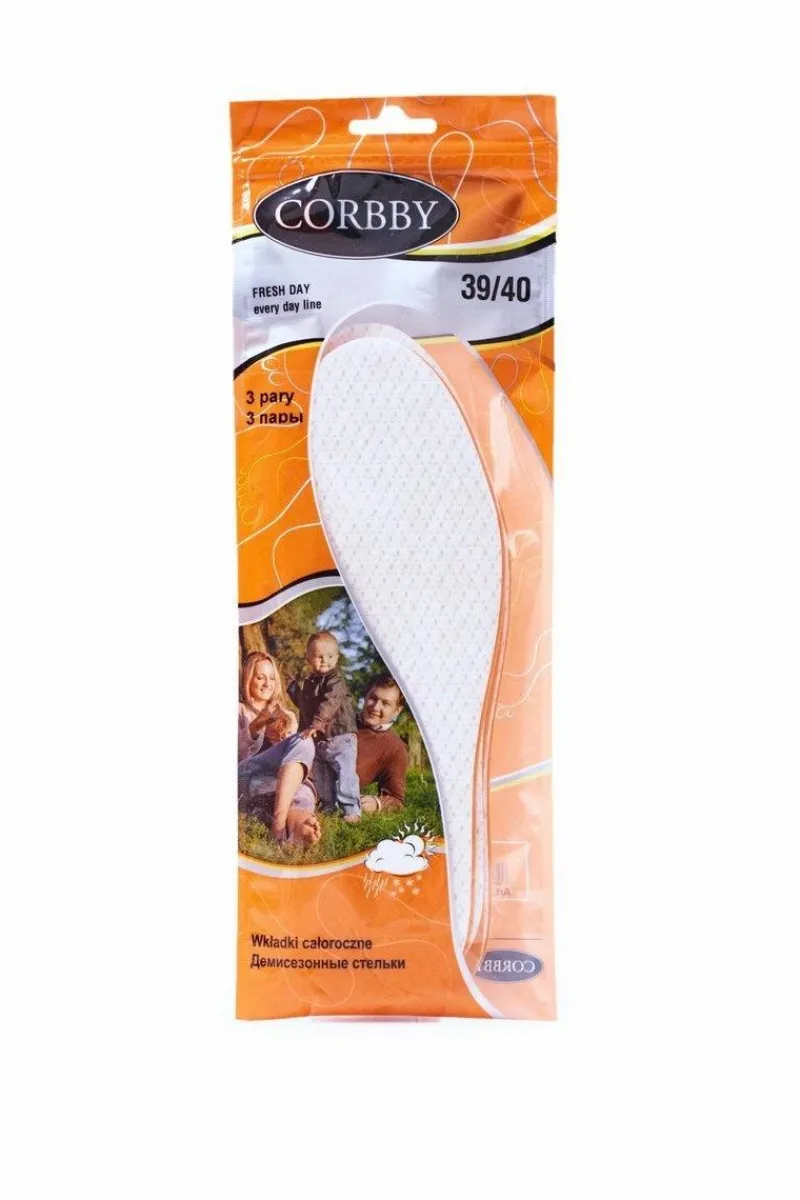 Wkładki>Corbby Fresh Day Całoroczne Wkładki 3 pary