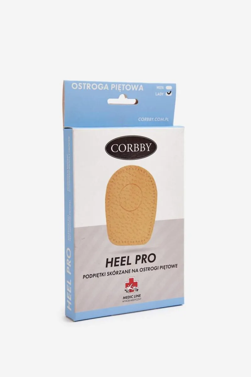 Podpiętki>Corbby HEEL PRO Skórzane Podpiętki na ostrogi piętowe