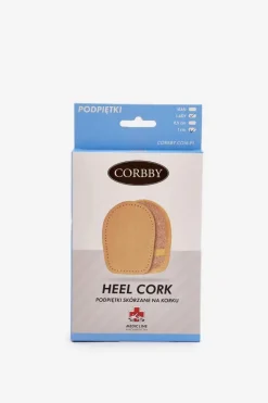 Sale Skórzane Podpiętki Korkowe Podpiętki