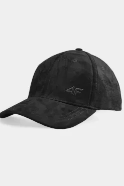 New Czapka Z Daszkiem STRAPBACK Damska AW23ACABF160-20S Czarna Okrycia Głowy