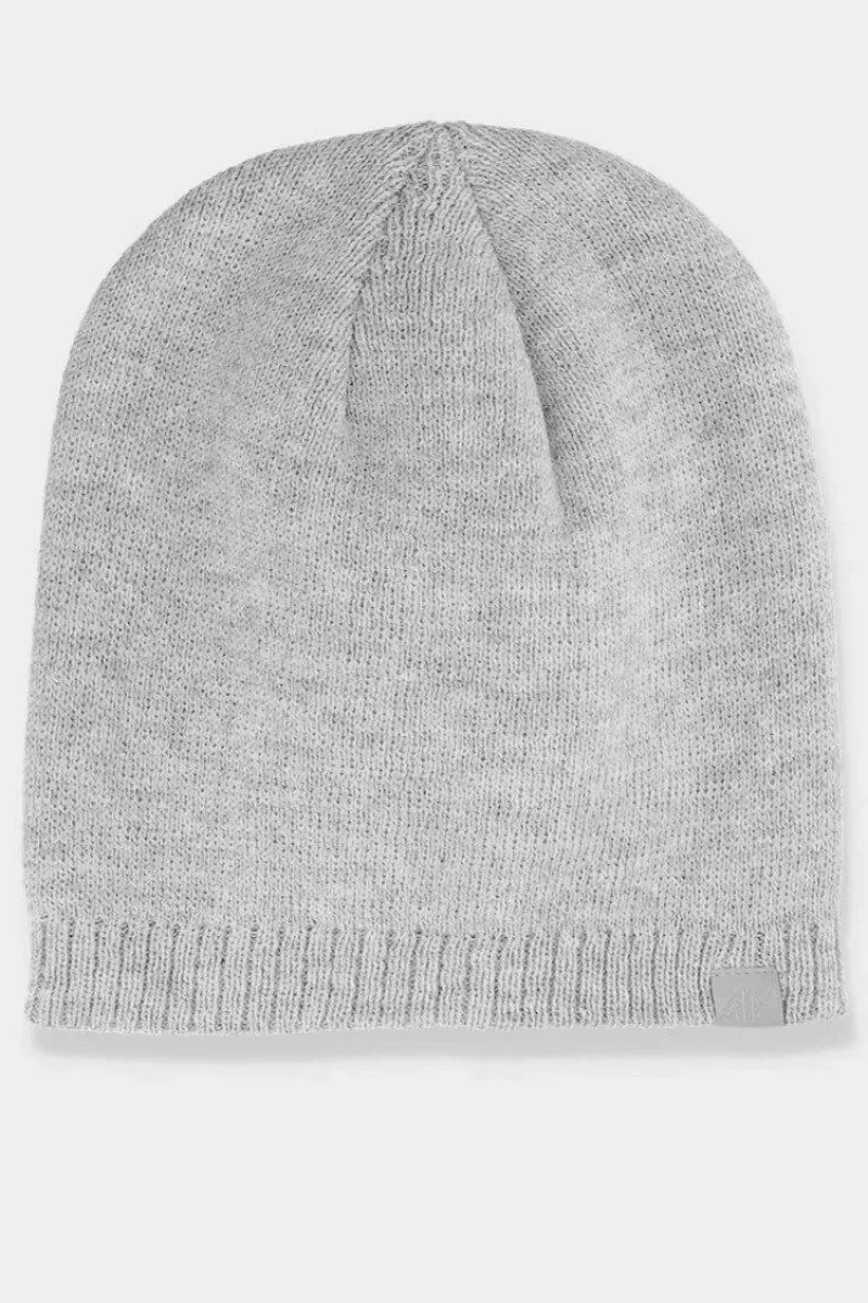 Okrycia Głowy>4F Czapka Zimowa Damska AW23ACAPF285-27M Szara Szary