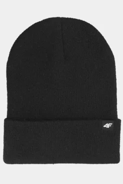Okrycia Głowy>4F Czapka Zimowa AW23ACAPU321-20S Czarna