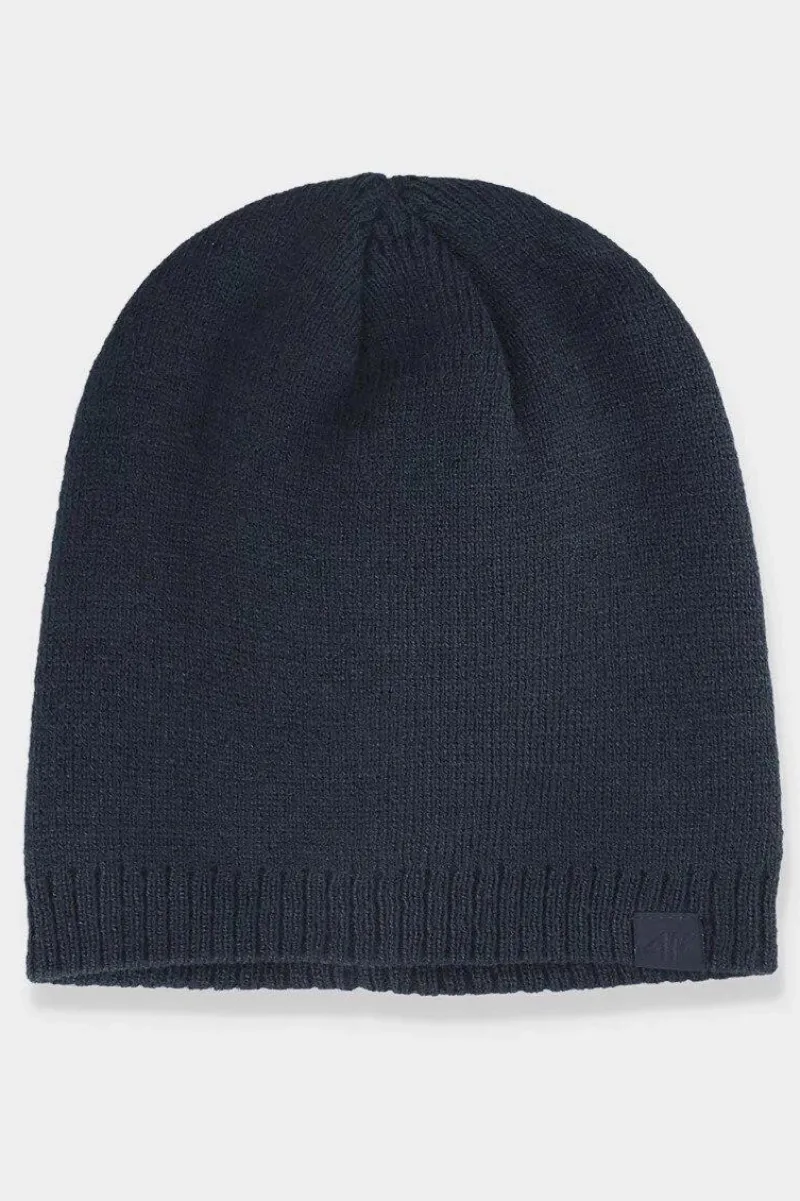 4F Czapka Zimowa Męska AW23ACAPM304-31S Granatowa