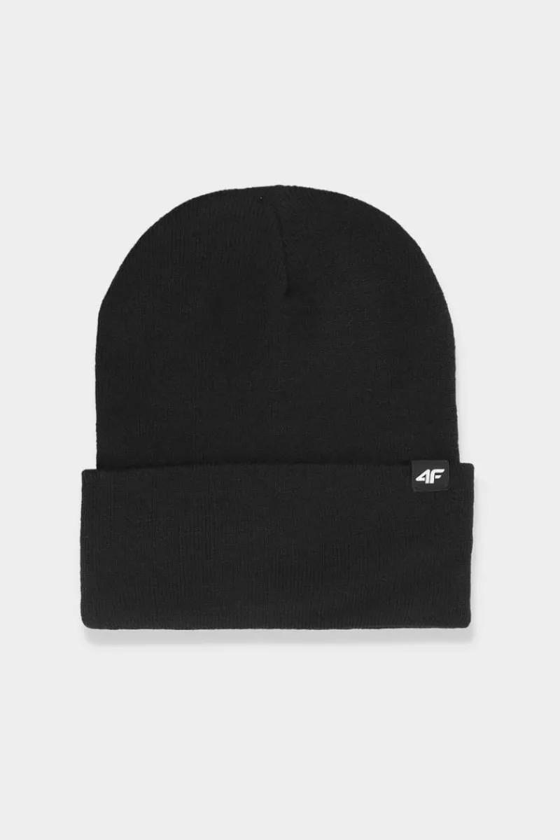 New 4F Czapka Zimowa Uniseks WAW24ACAPU512-20S Czarna