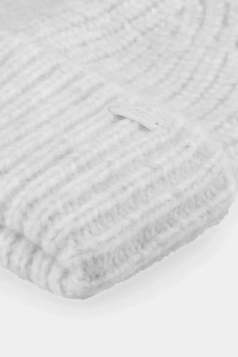 New Czapka Zimowa Z Dodatkiem Wełny Damska AW23ACAPF290-27M Szara Okrycia Głowy