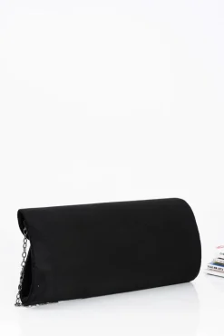 Sale Boto Czarna Damska Zamszowa Kopertówka Torebka Na Łańcuszku