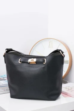 Torebki Klasyczne>Boto Czarna Torebka Damska A4 na Ramię