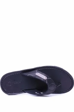 Klapki Męskie Japonki></noscript>Boto Czarne Lekkie Klapki Japonki Ayumu