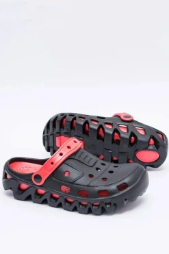 Boto Czarne Męskie Ogrodowe Lekkie Klapki Kroksy Eva