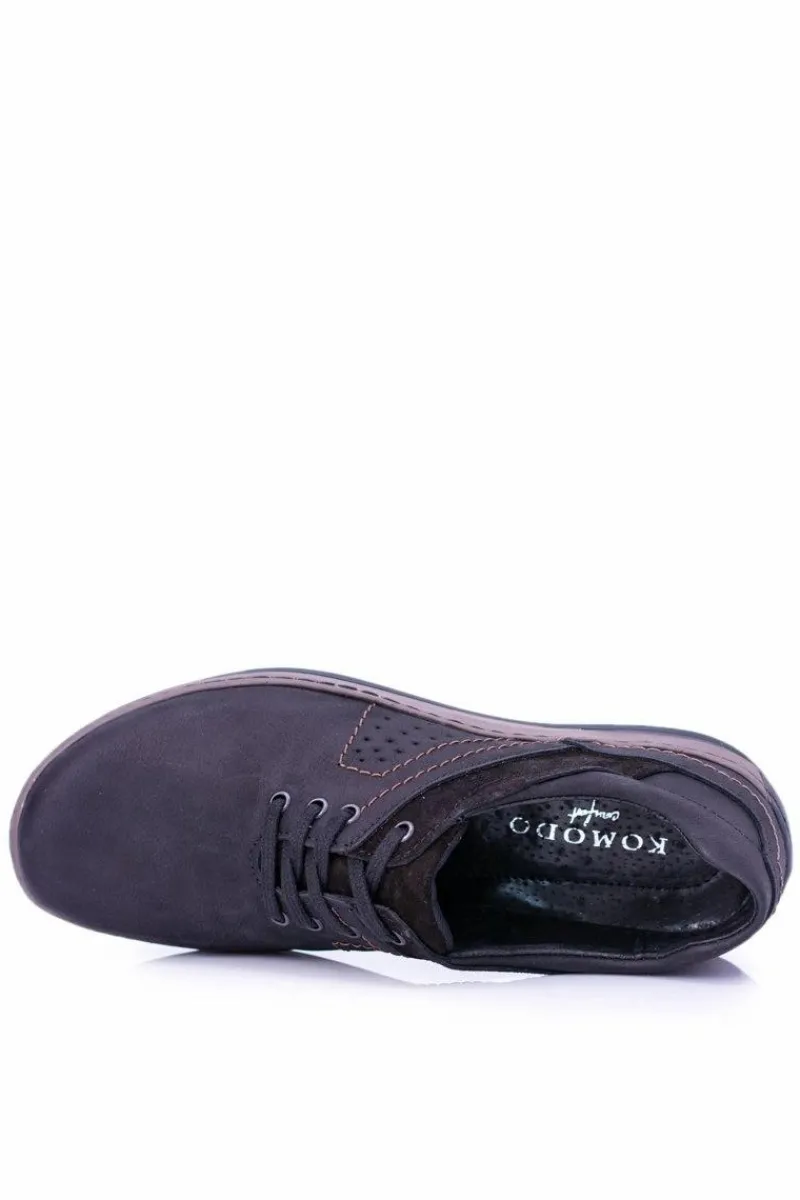 Sale Boto Czarne Męskie Półbuty Casual Ventrillo