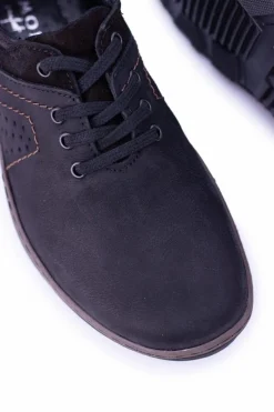 Sale Boto Czarne Męskie Półbuty Casual Ventrillo