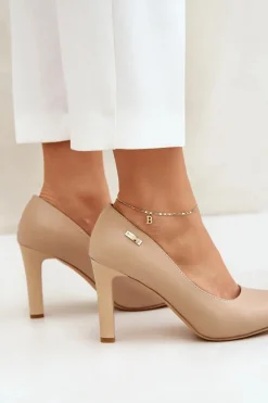 Sale Czółenka Damskie Na Słupku Sergio Leone Coffe Campbell Damskie Czółenka Na Słupku|Czółenka Klasyczne