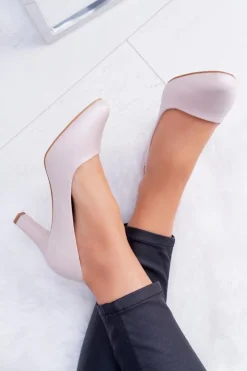 Sale Buty Sergio Leone Czółenka damskie Sergio Leone Różowe Perłowe Orsola